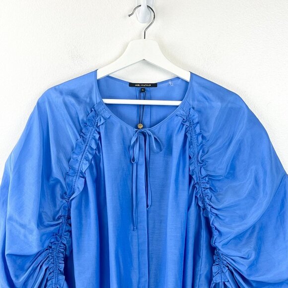 NWT Kobi Halperin Fatima Cinched-Sleeve Blouse Size XL - Picture 4 of 11